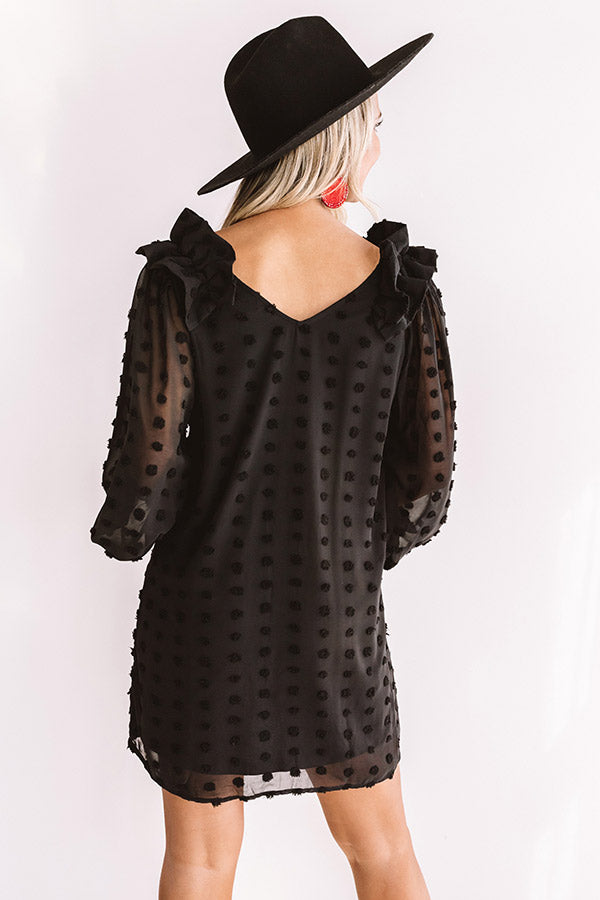 Romantic In Rome Shift Dress In Black Image - 5