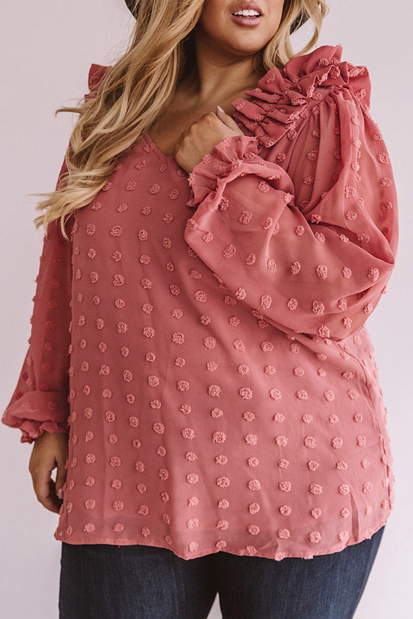 Romantic In Rome Shift Top In Blush   Curves Image - 2