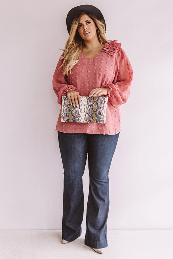 Romantic In Rome Shift Top In Blush   Curves Image - 5