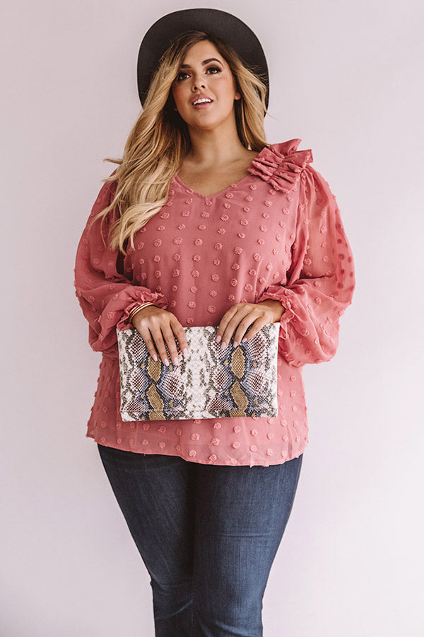 Romantic In Rome Shift Top In Blush   Curves Image - 1