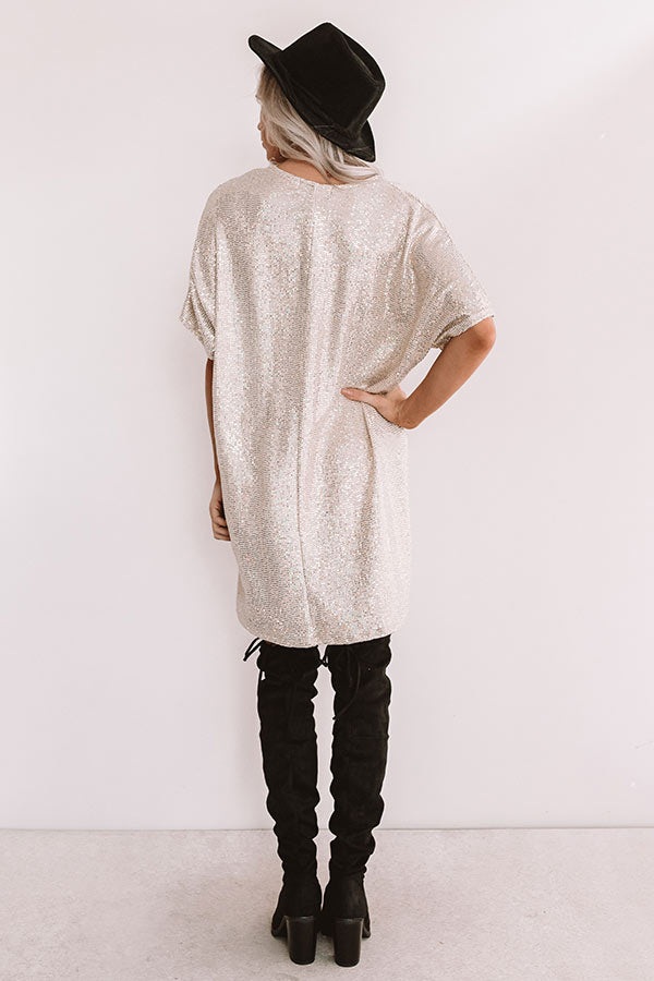 Golden Girl Sequin Shift Dress Image - 3
