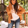Chai Latte Cuddles Knit Cardigan In Pumpkin Image - 1
