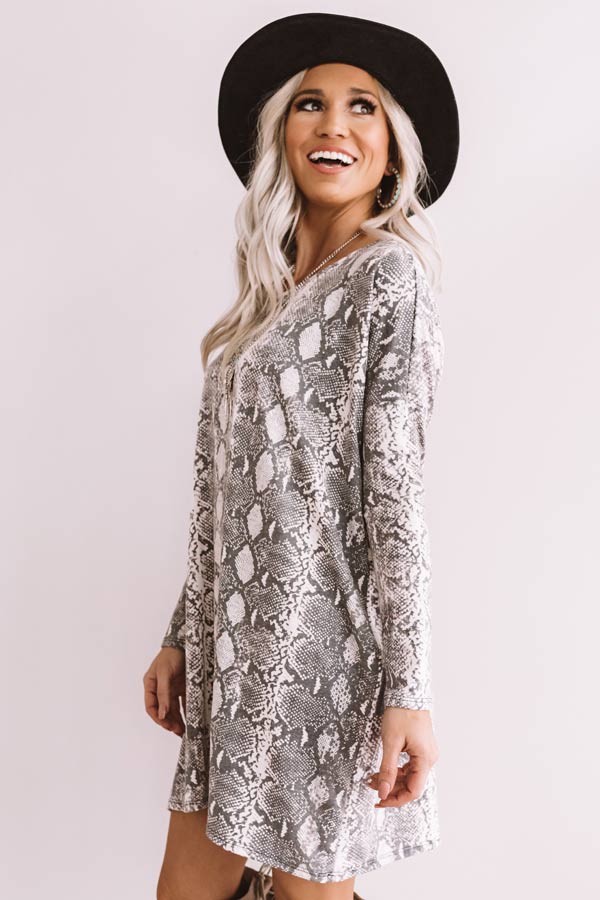 Sparks Fly Snake Print Shift Tunic Image - 4