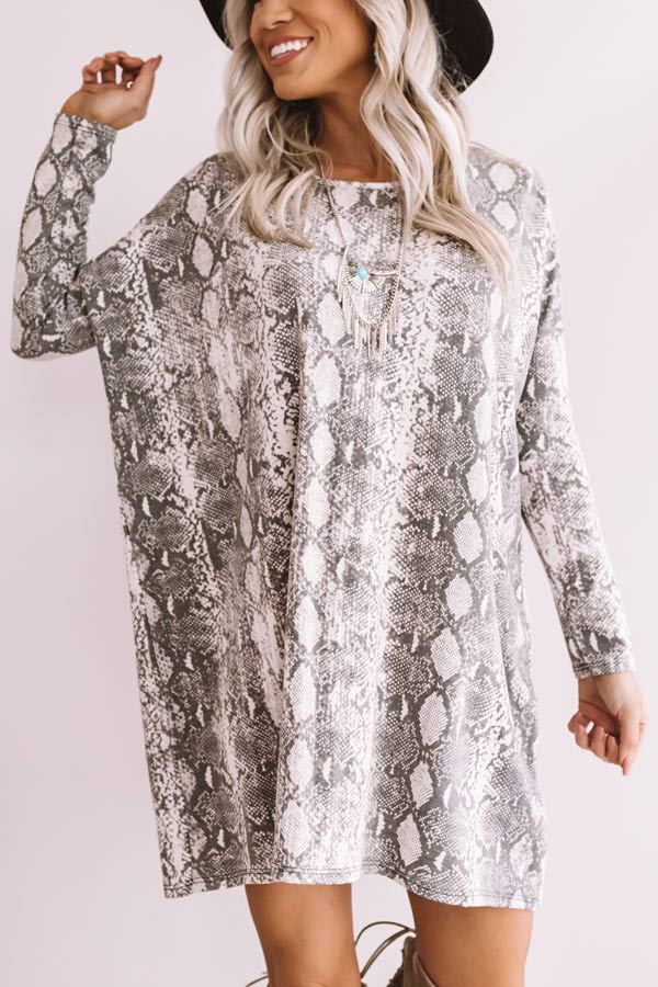 Sparks Fly Snake Print Shift Tunic Image - 2
