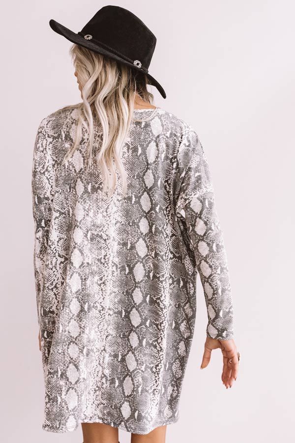 Sparks Fly Snake Print Shift Tunic Image - 5