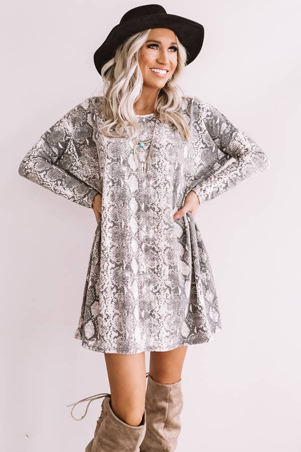 Sparks Fly Snake Print Shift Tunic Image - 3