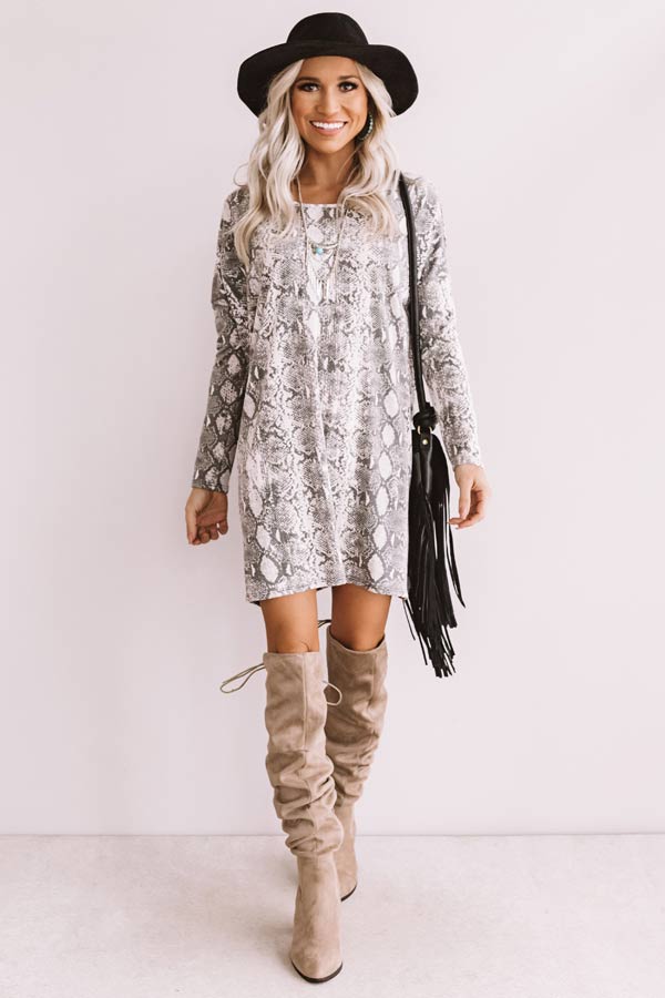 Sparks Fly Snake Print Shift Tunic Image - 1