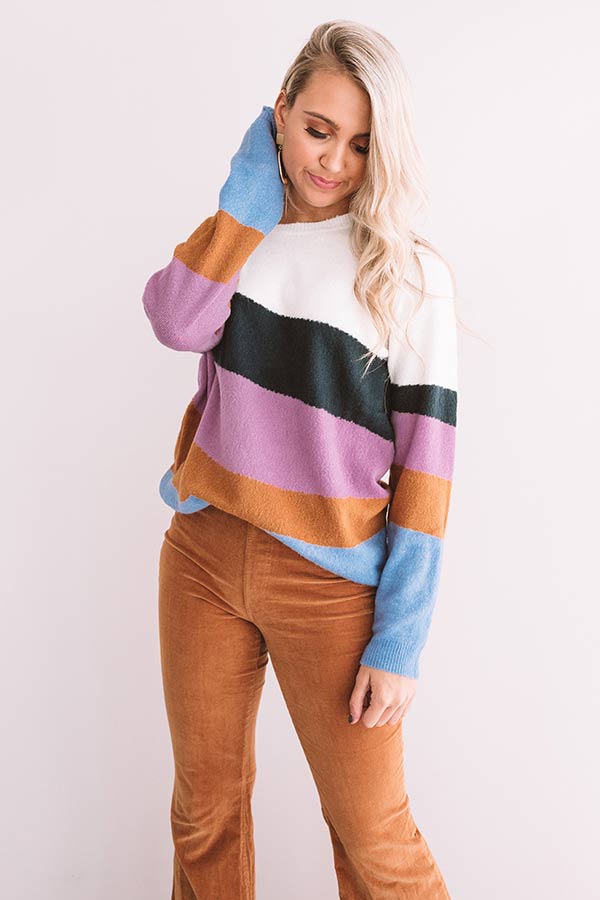 Greetings From Switzerland Stripe Sweater Image - 2