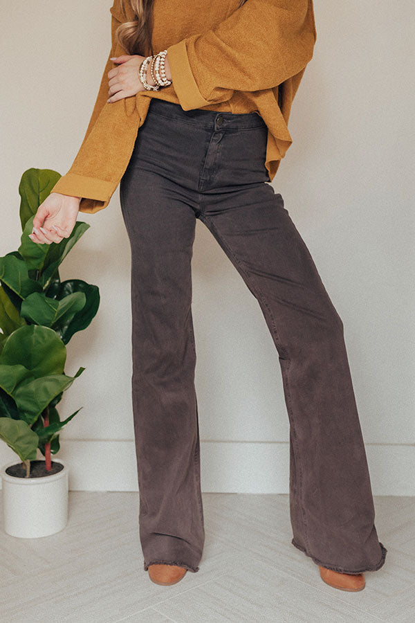 The Charli High Waist Pants In Vintage Black Image - 1