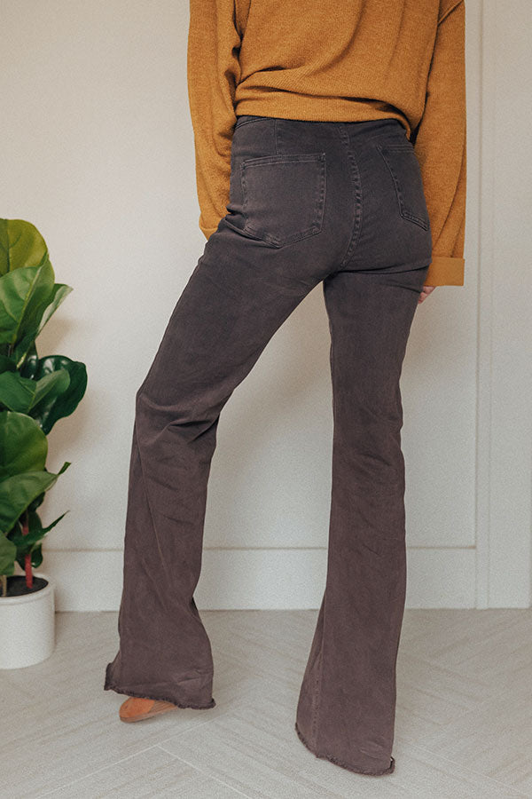 The Charli High Waist Pants In Vintage Black Image - 1