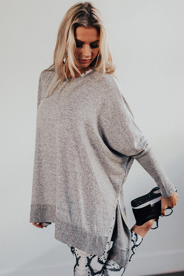 On Point Shift Tunic In Grey • Impressions Online Boutique