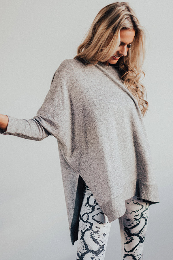 On Point Shift Tunic In Grey Image - 1