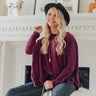 Covered In Cozy Shift Tunic In Windsor Wine Image - 1