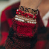 Glitz On The Go Leopard Bracelet Set in Red Image - 1