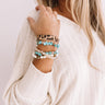 Glitz On The Go Leopard Bracelet Set in Turquoise Image - 1