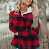 Winter Delights Buffalo Check Sherpa Pullover Image - 1