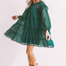 Pumpkin Spice Splendor Shift Dress In Hunter Green Image - 1