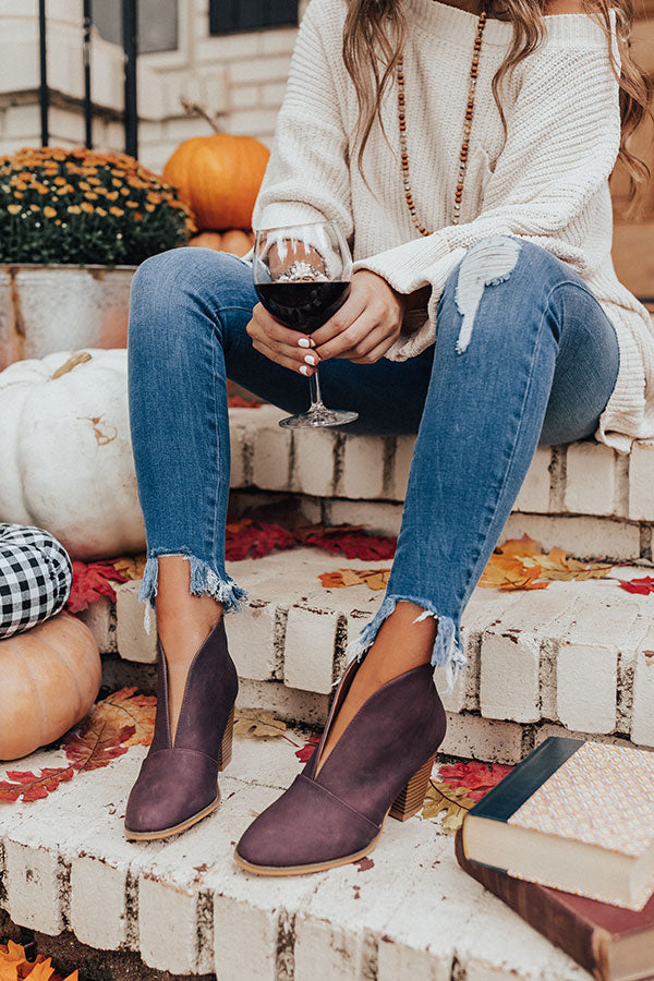 The Valerie Bootie In Windsor Wine Image - 1
