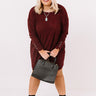 Smile For The Camera Shift Dress In Wine Curves Image - 1