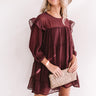 Pumpkin Spice Splendor Shift Dress In Windsor Wine Image - 1