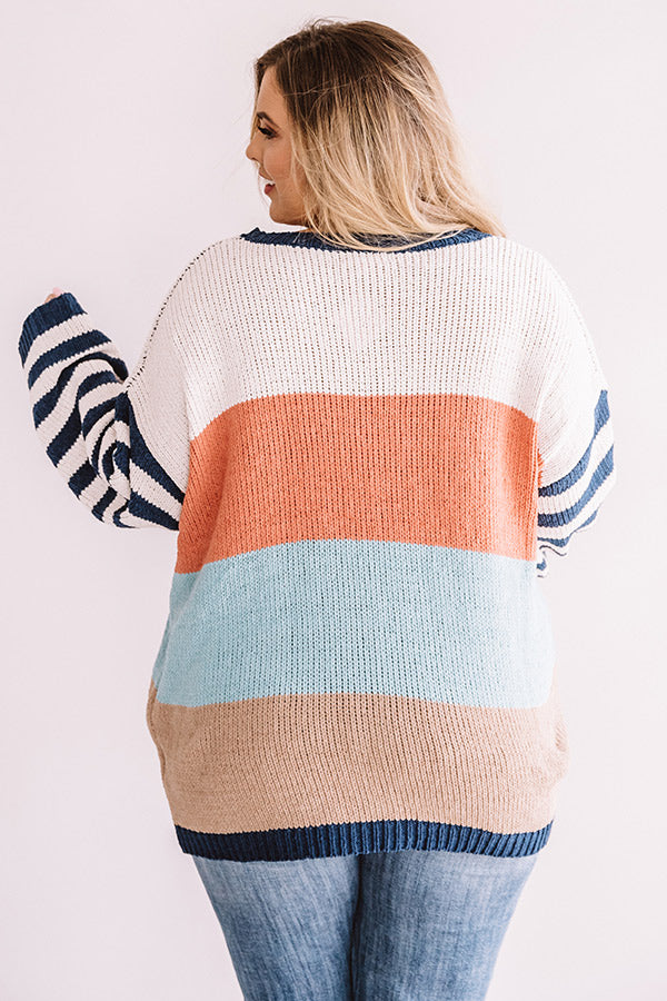 Finding Bliss Stripe Knit Sweater  Curves Image - 4