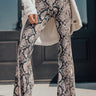 Leave Em' Wanting More Snake Print Flare Image - 1