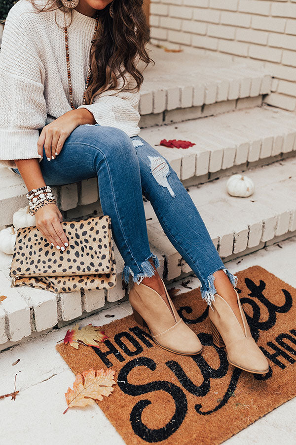 The Valerie Bootie In Khaki Image - 1