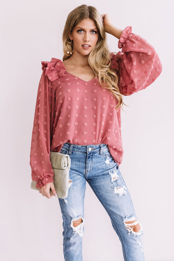 Romantic In Rome Shift Top In Blush Image - 4