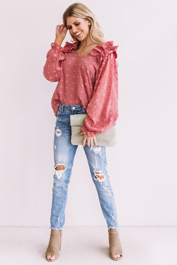 Romantic In Rome Shift Top In Blush Image - 1