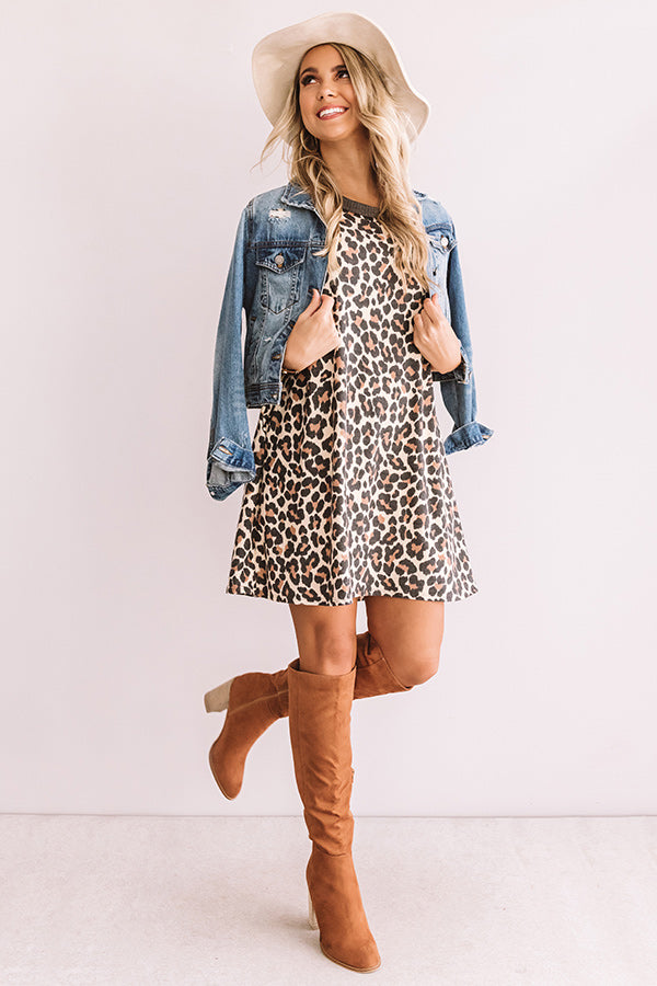 Skip The Beat Leopard Shift Dress Image - 1