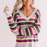 Sun Valley Slopes Stripe Shift Sweater Image - 1
