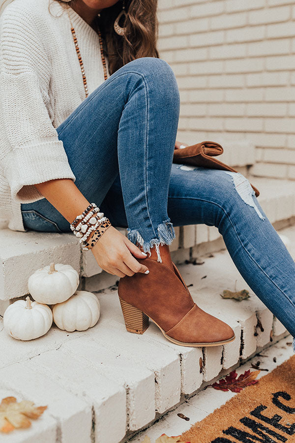 The Valerie Bootie In Brown Image - 3