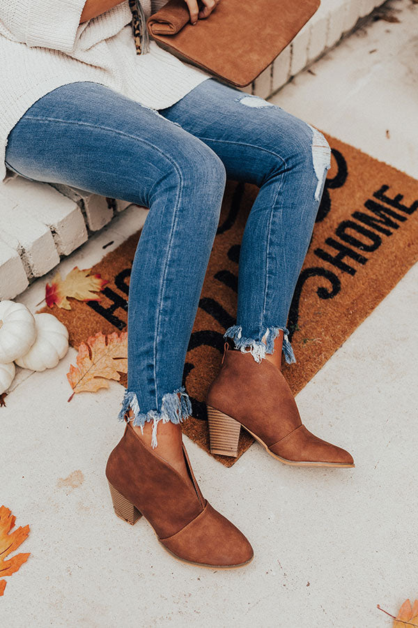 The Valerie Bootie In Brown Image - 2