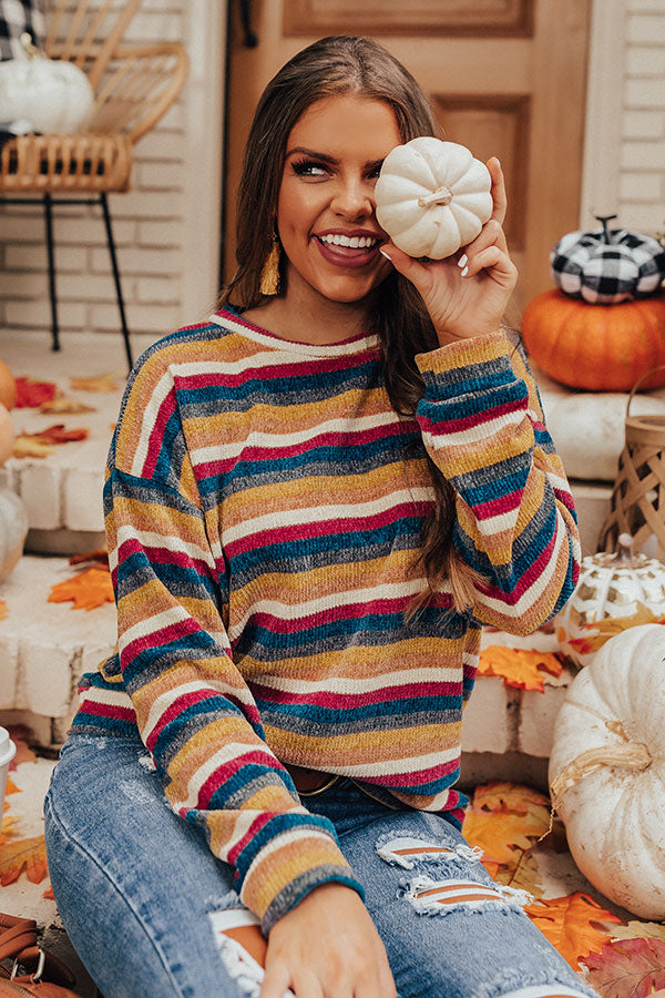 Weekend Ritual Stripe Chenille Sweater Image - 3