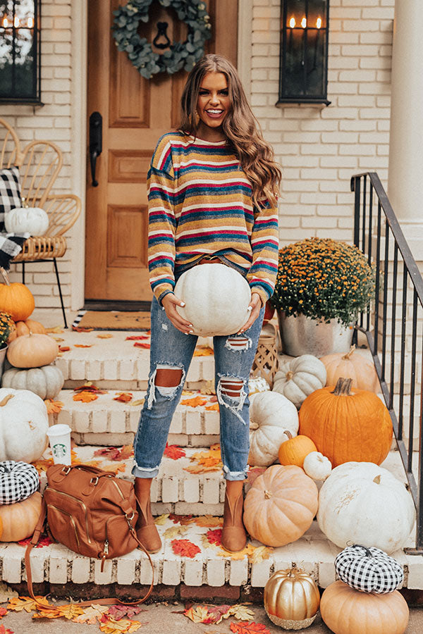 Weekend Ritual Stripe Chenille Sweater Image - 1