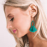 Making Music Tassel Earrings in Green Image - 1