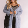 New Views Ultra Soft Cardigan In Airy Blue  Curves Image - 1