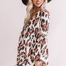 Pumpkin Spice Chic Leopard Babydoll Dress Image - 1