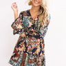 Bliss And Bouquets Babydoll Dress in Navy Image - 1