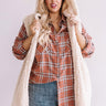 Everything Pumpkin Spice Sherpa Vest  Curves Image - 1