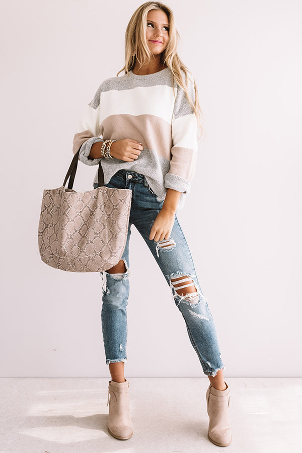 Sweet Adoration Colorblock Sweater Image - 1