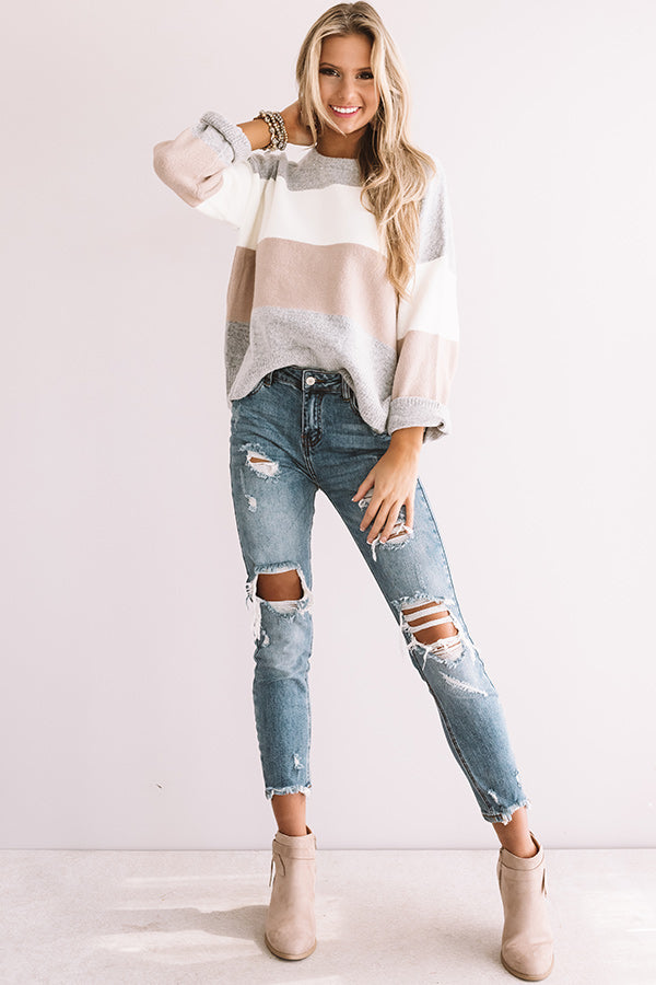 Sweet Adoration Colorblock Sweater Image - 1