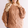 Cocoa Weather Knit Sweater In Rustic Rose  Curves Image - 1