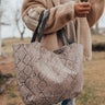 NYC Destiny Snake Print Tote Image - 1