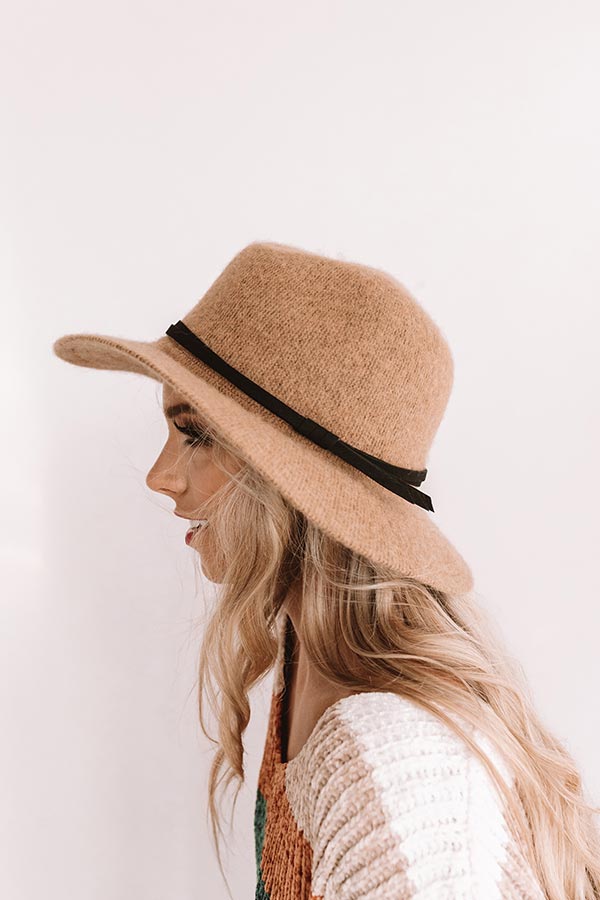 Lounging In London Knit Hat In Brown Image - 1