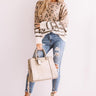 Chic Simplicity Leopard Sweater Image - 1