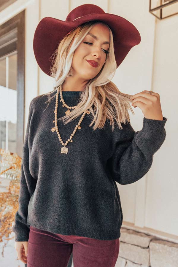 Better Than The Rest Shift Sweater In Black Image - 5