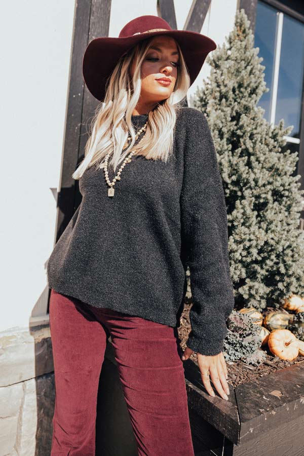 Better Than The Rest Shift Sweater In Black Image - 2