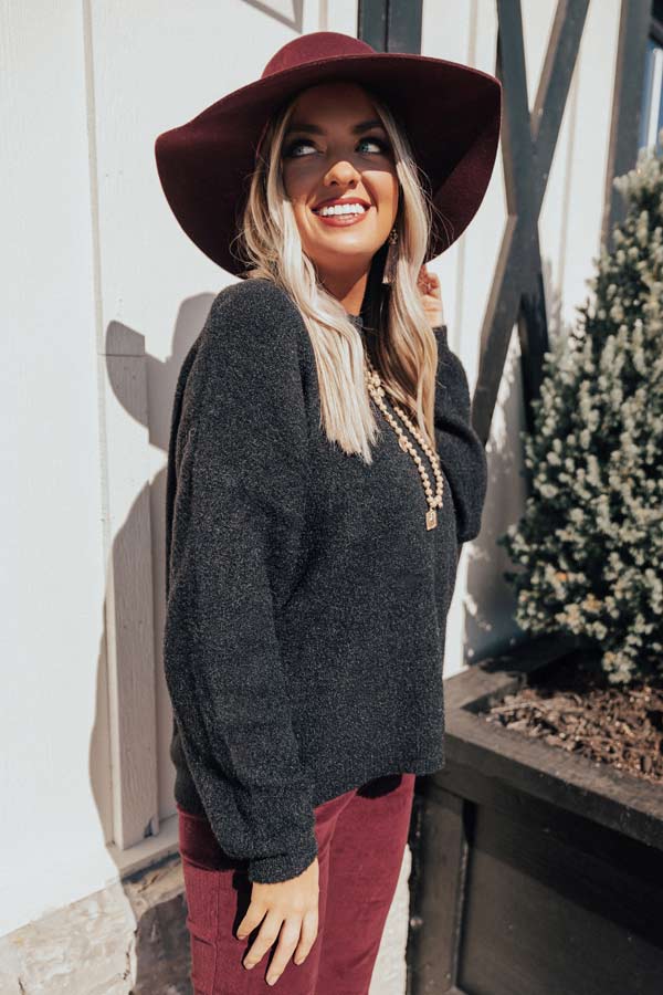 Better Than The Rest Shift Sweater In Black Image - 1