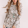 Autumn Adoration Leopard Babydoll Top Image - 1